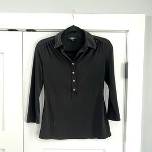 Black Henley Top